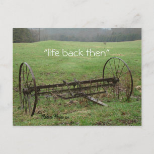 Vintage Hay Rake-anpassa Vykort
