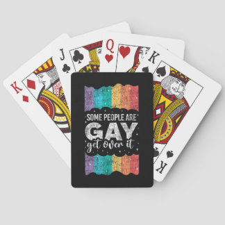 Vintage HBTQ Pride Regnbåge Somliga Människor Är G Casinokort