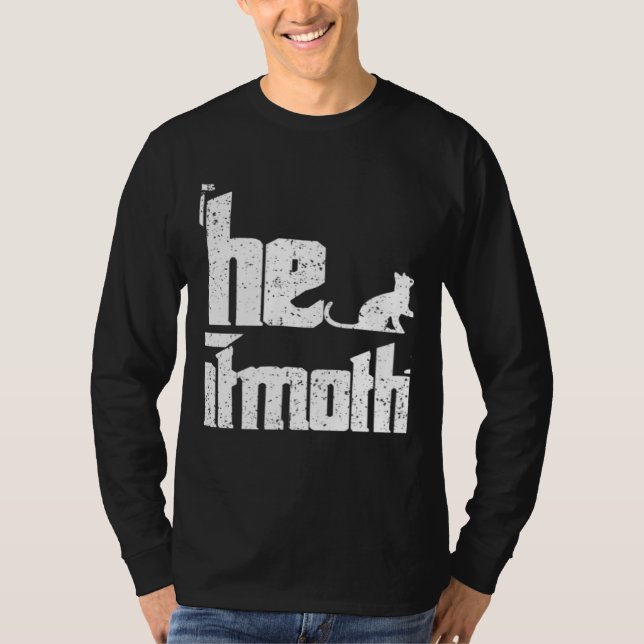 Vintage He Cat Mother T Shirt (Framsida)