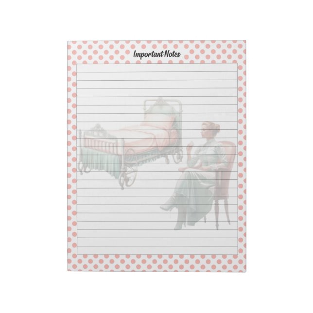 Vintage Healthcare Notes Anteckningsblock (Roterad)