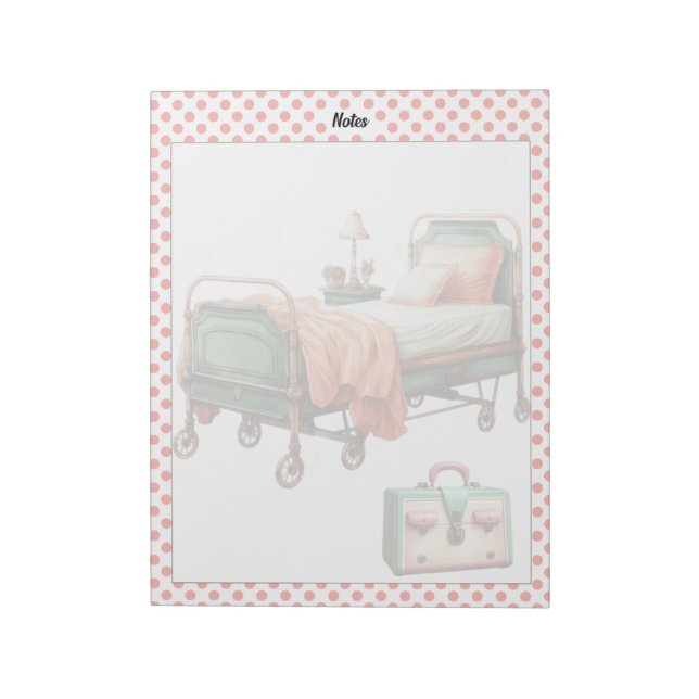 Vintage Healthcare Notes Anteckningsblock (Roterad)