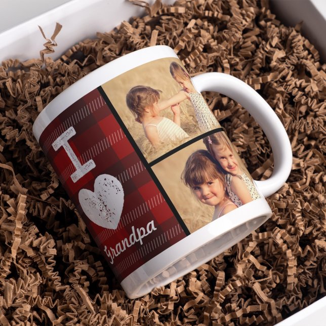 Vintage Heart Anpassningsbar Photo Mugg (Skapare uppladdad)