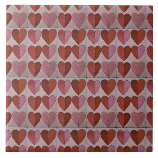 Vintage Heart Mönster Kakelplatta