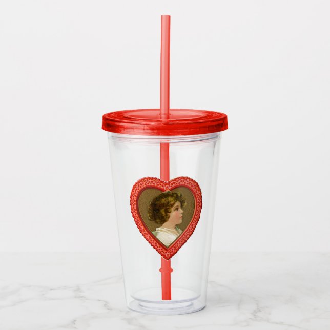 Vintage Heart Take Away Mugg (Framsida)