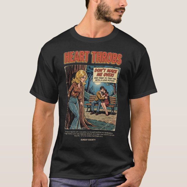 Vintage Heart Throbs T Shirt (Framsida)