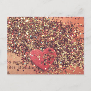 Vintage Heart Vykort