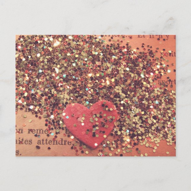 Vintage Heart Vykort (Framsida)