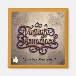 "Vintage Heartbeats Entwed" Magnet