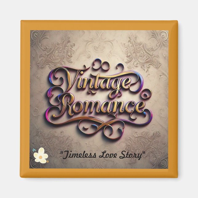 "Vintage Heartbeats Entwed" Magnet (Framsidan)