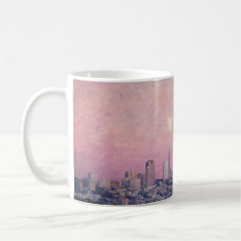 Vintage Hearts San Francisco Skyline Mugg