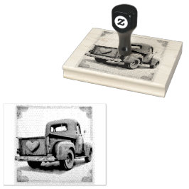 Vintage Hearts: Vintagens Pickupa hjärthjärtan Stämpel