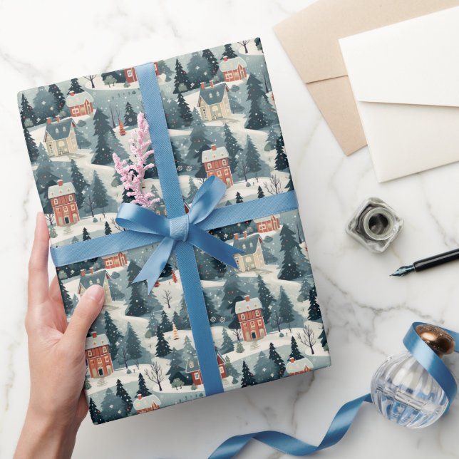 Vintage Helgbyn Mönster Presentpapper (Gifting)