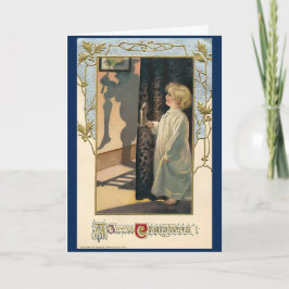 Vintage-Helgdag i julklapp 1940-talet Kort