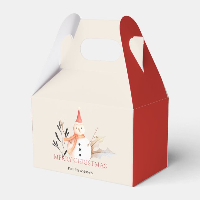 Vintage Helgdag-jul Presentaskar (Framsidan Sidan)