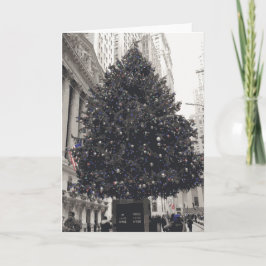 Vintage Helgdag Julgran Kort