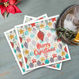 Vintage Helgdag Julgran Ornaments Pappersservett