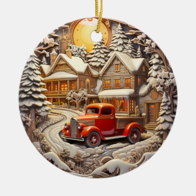 Vintage Helgdag - julprydnad Julgransprydnad Keramik (Framsidan)