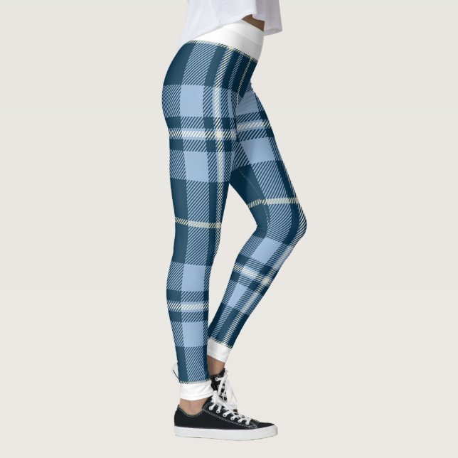Vintage Helgdag Vit julblå Play Leggings (Höger)