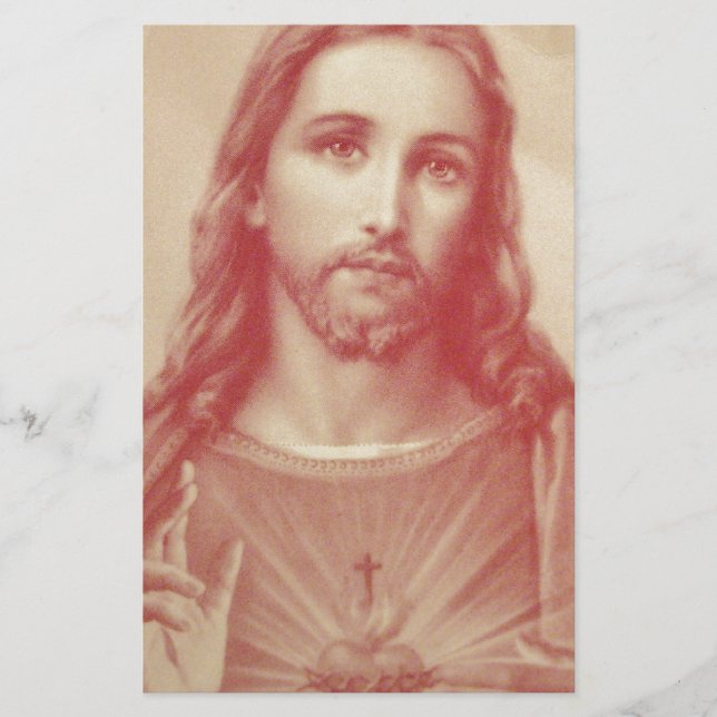 Vintage Helig Heart of Jesus (Framsida)