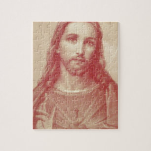 Vintage Helig Jesus hjärta Pussel