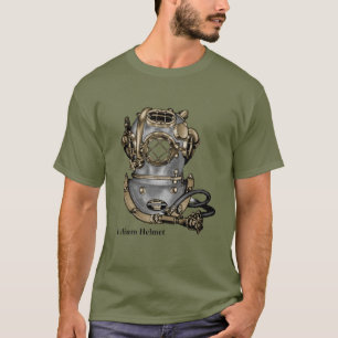 Vintage Helium Deep Sea Mark V Diving Helmet T Shirt