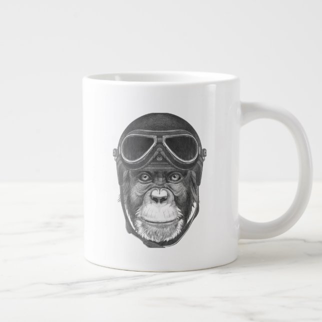 Vintage Helmet Chimpans Jumbo Mugg (Höger)