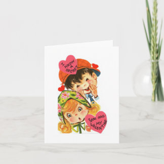 Vintage Hemlig Valentine Kort