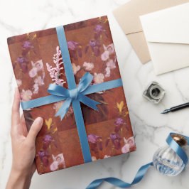 Vintage Henri Latour Bouquet of Peonies and Iris Presentpapper