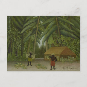 Vintage Henri Rousseau Banana Harvest Vykort