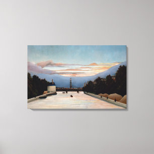 Vintage Henri Rousseau Eiffel Torn Canvastryck