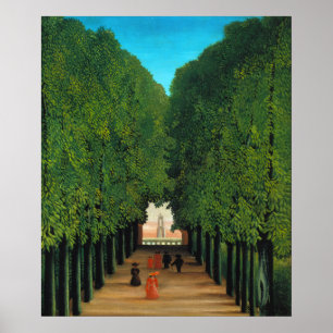 Vintage Henri Rousseau Paris Gröna Träd Park Konst Poster