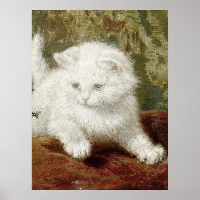 Vintage Henriette Ronner-Knip Curiousity Poster (Framsidan)