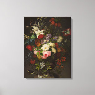 Vintage Henryka Beyer Flowers Canvastryck