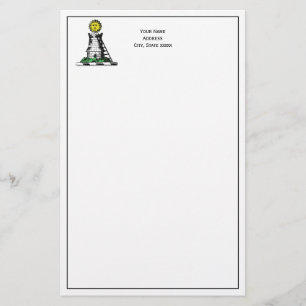 Vintage Heraldic Medieval Castle Emblem Vapensköld Brevpapper