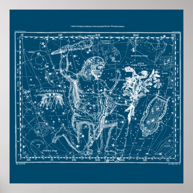 Vintage Hercules Constellation Poster (Framsidan)