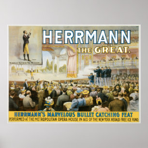 Vintage Herermann den underbara magiska affischen Poster