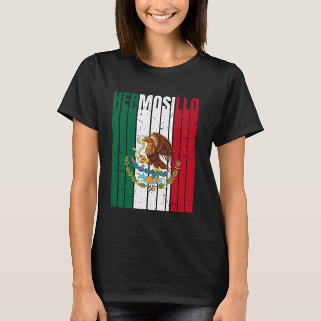 Vintage Hermosillo City Mexico T Shirt (Framsida)