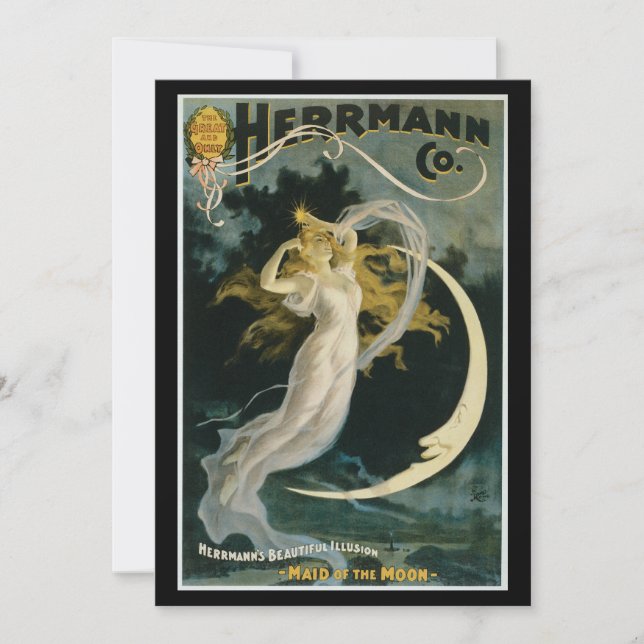 Vintage Herrmann Maid från Måne Poster (Framsida)