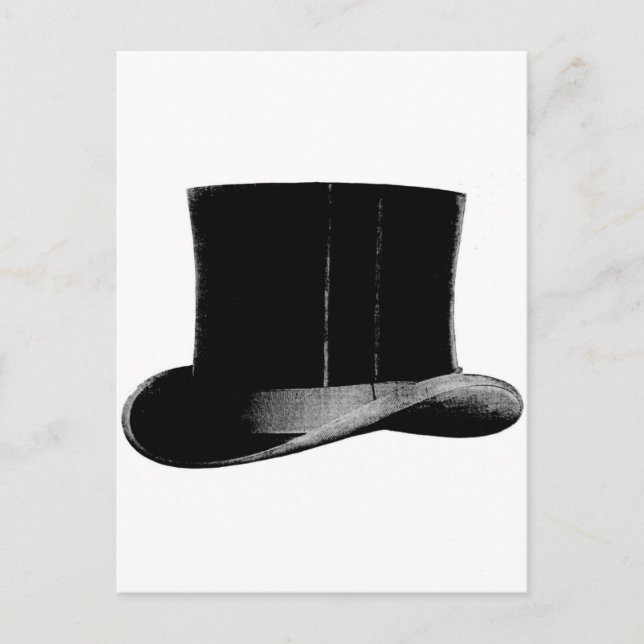 Vintage Herrmode Herr Hatt Vykort (Framsida)
