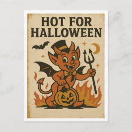 Vintage het för Halloween Vykort
