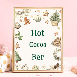 Vintage-Hetten Cocoa Pub Sign Poster