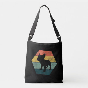 Vintage Hexagon Fransk Bulldog Gifts Hund älskare Axelväska