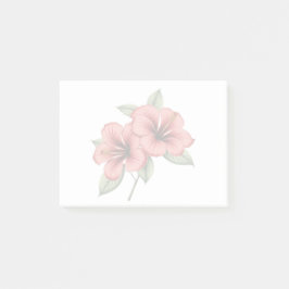 Vintage Hibiscus Post-it Block