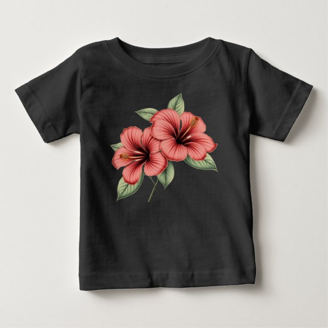 Vintage hibiscus t shirt (Framsida)