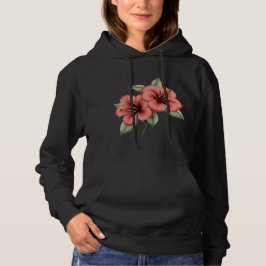 Vintage Hibiscus women's hoodie T Shirt