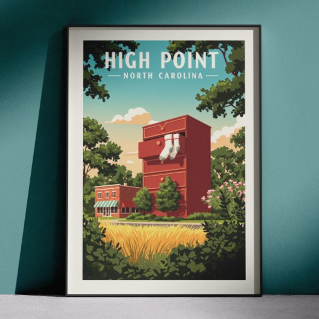 Vintage High Point North Carolina Poster (Skapare uppladdad)