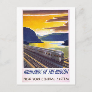 Vintage Highlands of the Hudson Tågplanscher Vykort