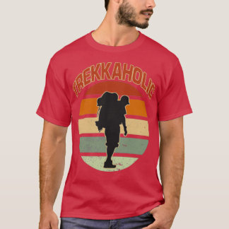 Vintage hiker motif Sport Hiking Trekking T Shirt