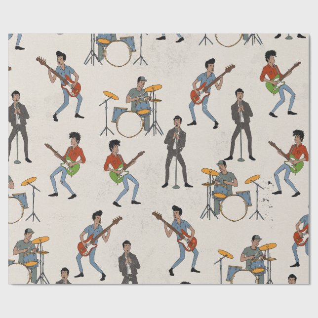 Vintage Hillbill Rockers Presentpapper (Platt)