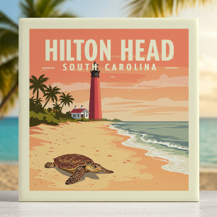Vintage Hilton Head South Carolina Kakelplatta